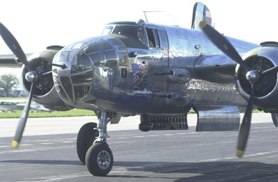 The B-25 Pacific Prowler<br>landed at Wright Brothers Airport south of Dayton this week. Public rides will be available Sunday and Monday from 9 a.m. to 6 p.m. Cost is $325 per person.<br>dailystandard.com